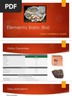 Elemento Bario (Ba)