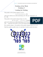 Problem of The Week Problem C Looking For Nothing: WWW - Cemc.Uwaterloo - Ca