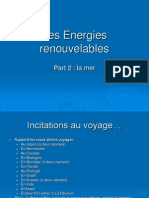 Les Energies Renouvelables de La Mer