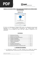 MANUAL DE USUARIO PARA LA DECLARACIÓN INFORMATIVA DE OPERACIONES CON TERCEROS 2014 Versión 1.1.5