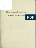 Enzensberger Hans Magnus Critical Essays