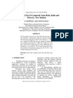 Fabrication of ZN-CD Composite Nano Rods, Knife and Wires by New Method