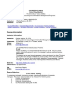 UT Dallas Syllabus For Aim6352.og1 05f Taught by Charles Solcher (Solcher)