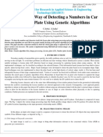 An Efficient Way of Detecting A Numbers in Car License Plate Using Genetic Algorithms