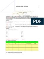 Ejercicios Sobre Potencias