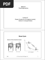 ME2121 Thermodynamics: Diesel Cycle