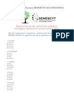 Aptitud Verbal Examen Senescyt 2014 Enes Snna