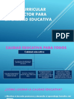 Diseño Curricular Como Factor para La Calidad Educativa