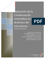 Aplicación de La Condensacion Al Analisis Dinamico de Estructuras