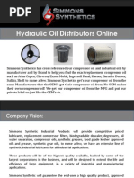 Hydraulic Oil Distributors Online