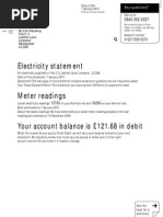 Electricity Statement Meter Readings: Your Account Balance Is