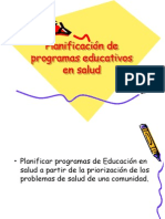 Planificacion de Programas Educativos en Salud