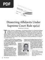 Davison - Dissection Affidavits Under Supreme Court Rule 191 (A) PDF