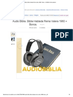 Audio Biblia. Biblia Hablada Reina Valera 1960 + Bonos. - $ 100