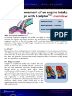 Engine Intake Port Optimization in Sculptor