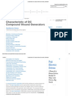 Characteristic of DC Compound Wound Generators - Electrical4u