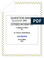 Extended Maths 2011