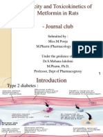 Toxicity and Toxicokinetics of Metformin in Rats