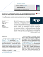 A Clinical Test of Lumbopelvic Control