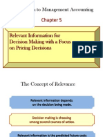 Pricing and Short Term Decision Making (Edited)