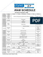 Citynet 27 Program Schedule (November 27-December 3, 2005)