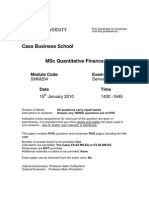 Derivatives Mock Exam