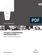 User Manual: Studio Condenser Microphone