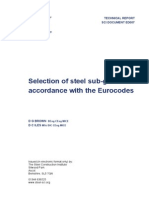 Selection of Steel Sub-Grade in Accordance With The Eurocodes ED007