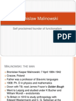 Bronislaw Malinowski 