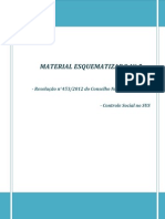 Material Esquematizado N°5 (Resolução 453-2012 Do CNS + Resumo Controle Social SUS + 15 QUESTÕES)