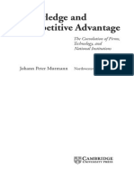 Knowledge and Competitive Advantage - The Coevolution of Firms, Technology and National Institutions