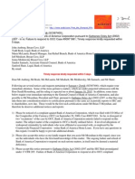 10-01-10 Samaan V Zernik (SC087400) Bank of America: Noticing Bryan Cave LLP and Sandor Samuels of Bank of America Reporting Requirements S