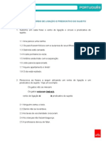 7 Ano Gramática O Verbo de Ligação e o Predicativo Do Sujeito