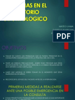 Urgencias en El Consultorio Odontologico