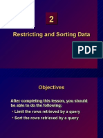 Restricting and Sorting Data