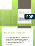 Ley de Corte - Economica y Marginal