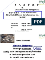 Strategic Human Resource Management Case Presentation - New United Motors Manufacturing, Inc. - (Nummi)