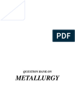 Metallurgy - Question Bank