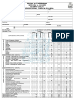 Histórico Do Curso Técnico - Administração (MODELO em Branco)