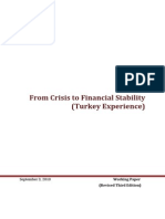 From Crisis To Financial Stability Turkey Experience 3rd Ed