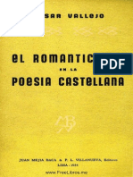 El Romanticismo en La Poesia Castellana - Cesar Vallejo