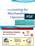 Accounting For Merchandising Operations Slides/presentation