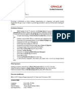 Manimaran - Oracle DBA Resume