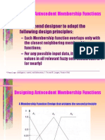 Designing Antecedent Membership Functions: - Recommend Designer To Adopt The Following Design Principles