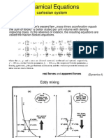 Dynamical Equations: Cartesian System