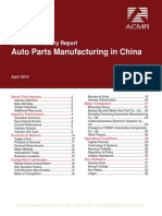 Auto Parts Manufacturing in China: Ibisworld Industry Report