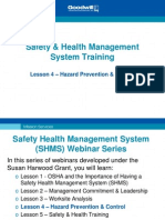 Safety & Health Management System Training: Lesson 4 - Hazard Prevention & Control