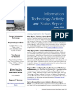 January 2010 IT Status Report