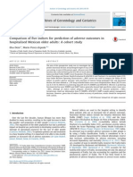 Comparison of Five Indices For Prediction of Adverse Outcomes in