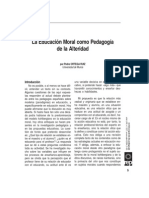 La Educación Moral Como Pedagogía de La Alteridad